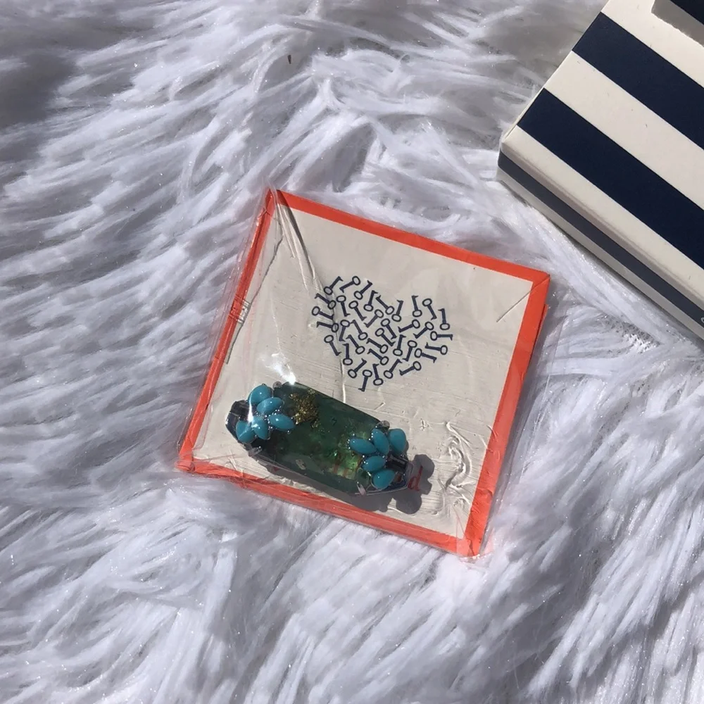 🩶5/$30 KEEP Collective Jewelry Blue Green Aqua Reef Retired Bracelet Charm NEW